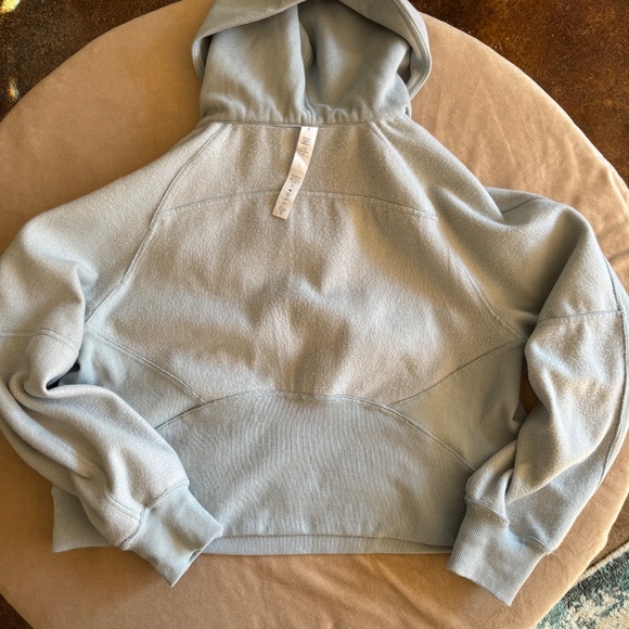 Lululemon Scuba Oversized Half-Zip Hoodie Powder Blue - Picture 11 of 14